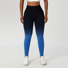 Gradient Fitness High Waist Sportswear Tight Leggins