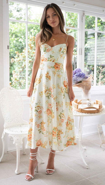European And American Women's Clothing Printing Slip Dress