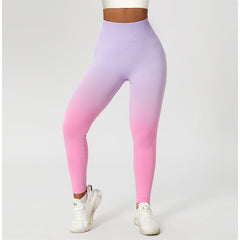 Gradient Fitness High Waist Sportswear Tight Leggins