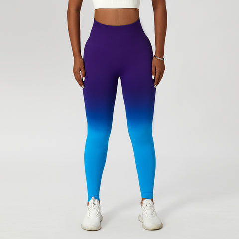 Gradient Fitness High Waist Sportswear Tight Leggins