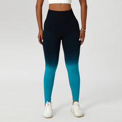 Gradient Fitness High Waist Sportswear Tight Leggins