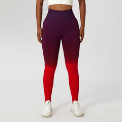 Gradient Fitness High Waist Sportswear Tight Leggins