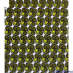 Cotton African Indian Printed Geometric Waxed Fabric