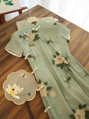 Girls Republic Of China Style Retro Long Elegant Dress