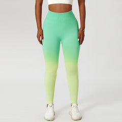 Gradient Fitness High Waist Sportswear Tight Leggins