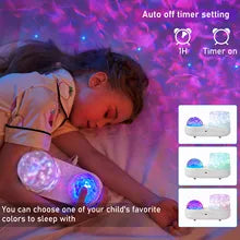 Galactic Projection Small Ocean Starry Kids Night Light – Unique Sleep Experience