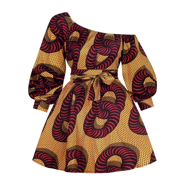 Fashion Women Summer Sexy Shoulder Dress 4