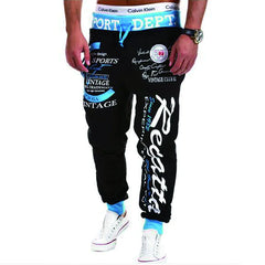 Men's Joggers Elastic Waist Pants Graphic Prints Casual Wear Hip Hop