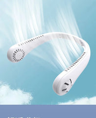 Portable Hanging Rechargeable Bladeless Neck fan Air Cooler, Long Battery, Sport, Summer