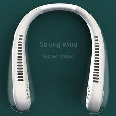 Portable Hanging Rechargeable Bladeless Neck fan Air Cooler, Long Battery, Sport, Summer