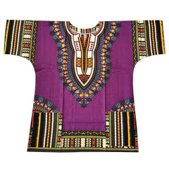 New fashion design African traditional printed 100% cotton Dashiki T-shirts for unisex