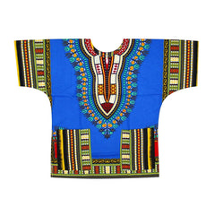 New fashion design African traditional printed 100% cotton Dashiki T-shirts for unisex