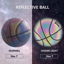 Reflective Rainbow Color Glow Youth Kids Basketball