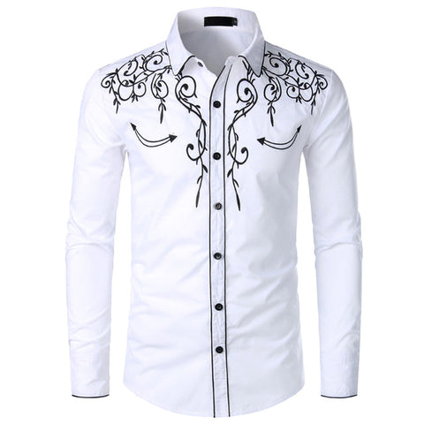 Men Casual Embroidered Design Shirt – Stylish and Comfortable Fashion for Any Occasion  This improves search engine visibility while accurately describing the image