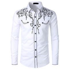 Men Casual Embroidered Design Shirt – Stylish and Comfortable Fashion for Any Occasion  This improves search engine visibility while accurately describing the image