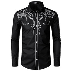 Men Casual Embroidered Design Shirt – Stylish and Comfortable Fashion for Any Occasion  This improves search engine visibility while accurately describing the image