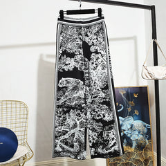 Hong Kong Style Retro Suit Pant Early Autumn New Women's Online Red Fashion Temperament Leisure Sports Two-piece Set