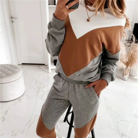 Fashion Sportswear 2 Pieces Suit Women's Clothing Tracksuit 2 Piece Set Women