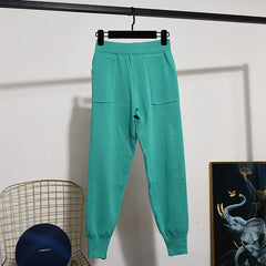 Grain Original ◆ Preppy Style Knitting Suit Female 2022 New Arrival Autumn Leisure Fashion Pants Two-piece Set