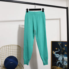 Grain Original ◆ Preppy Style Knitting Suit Female 2022 New Arrival Autumn Leisure Fashion Pants Two-piece Set