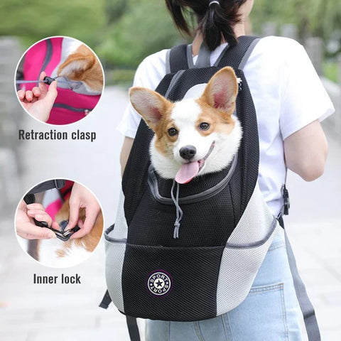 Small Dog Pet Travel Backpack providing comfort and security for pets