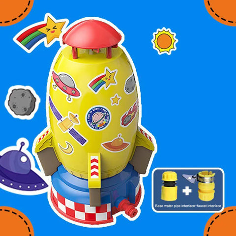 Outdoor Yard Rocket Sprinkler for Kids Summer Fun