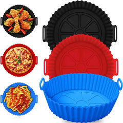 Reusable Silicon Air Fryer Liners Food Safe Non Stick Air Fryer Basket