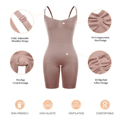 Colombianas Seamless Women Bodysuit Sculpting Push Up Butt Lifter Thigh Slimmer Body Shapewear
