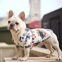 Hawaiian Print Patern Dog Cat Dress Down Shirt