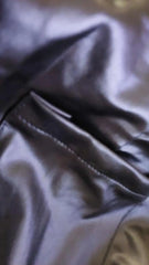 Women's Shoulder Strap Square Neck Pu Leather Buckle Zipper Sexy Tight Fitting Jumpsuit