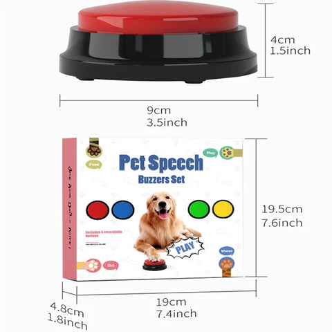 Pet Dog Talking Interacting Button for training and communication