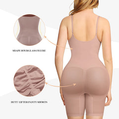 Colombianas Seamless Women Bodysuit Sculpting Push Up Butt Lifter Thigh Slimmer Body Shapewear