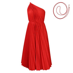 Africa Clothing African Pleat Dresses for Women 2024 Summer Sexy Africa Sleeveless White Green Yellow Red Party Beach Midi Dress
