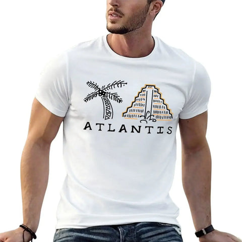 Atlantis in the Bahamas T-Shirt heavyweights Short sleeve tee essential t shirt plus size clothes Men's clothing