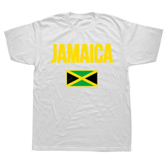 Funny Jamaican Jamaica Girl Flag T Shirts Summer Graphic Cotton Streetwear Short Sleeve Birthday Gifts T-shirt Mens Clothing