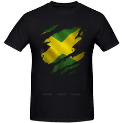 Jamaican Black Girls Jamaica Flag Hair Womens Tee Tops Round Neck Short-Sleeve Fashion Tshirt Clothing Casual Basic T-shirts