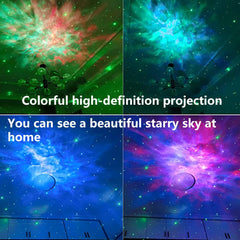  Stary Light Water Waves Galaxy Lamp Projector creating a cosmic ambiance