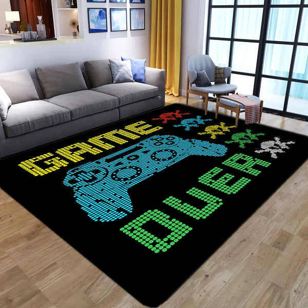 Let The Game Begin Multiplayer Game Console Floor Mat