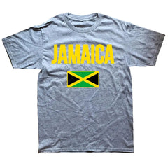 Funny Jamaican Jamaica Girl Flag T Shirts Summer Graphic Cotton Streetwear Short Sleeve Birthday Gifts T-shirt Mens Clothing