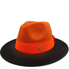 Low price wholesale Fedora hats men's and women's jazz hats red and white new tie dyed Fedora hats autumn classic hats sombrero
