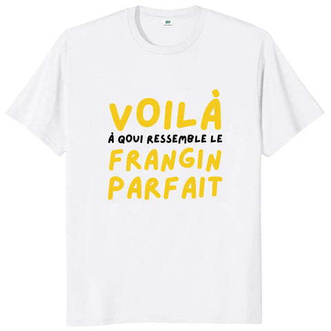 Funny French Sayings Humor Gifts Men Clothing Summer Casual 100% Cotton T Shirts This Is What The Perfect Brother T-shirt