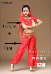 Oriental Dance Costumes Girls Egypt Kid costume Belly Dance Costumes Set Egyptian  Indian Belly Dancing Clothing India