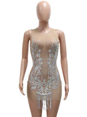 Mini sequin Elegant  summer bodycon dress party evening vestidos