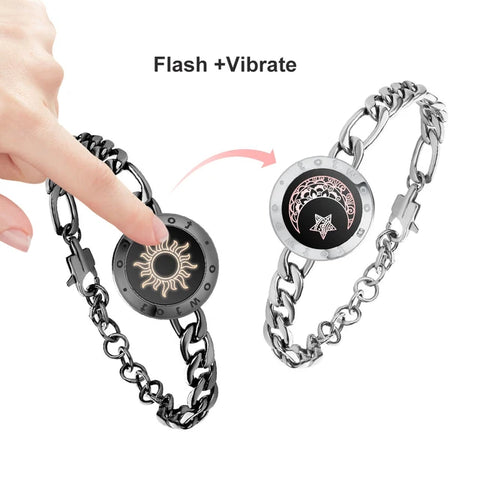 Touch Vibrate And Light Up Stay Connected Bracelet