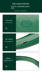 Portable Hanging Rechargeable Bladeless Neck fan Air Cooler, Long Battery, Sport, Summer
