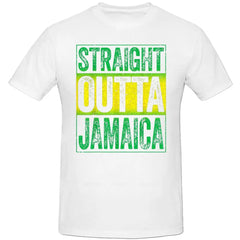 Jamaican Black Girls Jamaica Flag Hair Womens Tee Tops Round Neck Short-Sleeve Fashion Tshirt Clothing Casual Basic T-shirts