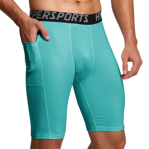 Compression Shorts Men Summer Sportswear Training Tights Gym Fitness Short Leggings Sport Bottoms Running Pants