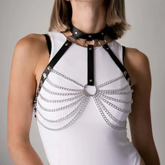 Fashion Belt Female Street Style corset Chain Tassels Belt Adjustable casual wild Decorative Belt Gothic Clothing Accessories