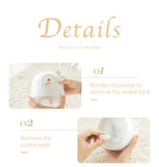 Snow House Night Light Humidifier Silent Air Mini Water Aromatic Diffusion Gifts