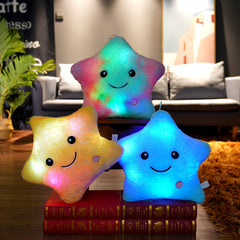 Kids Glow Star Stuff Pillow 34 CM Led Light Up Plush Friend
